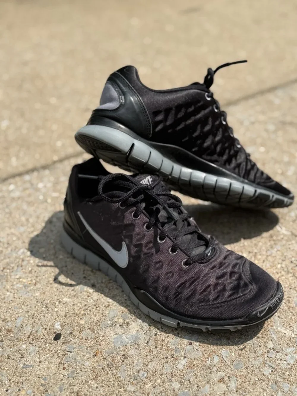 Nike Free TR Fit 2 Black Training Shoes Y2K Athleisure Womens 8.5 4012